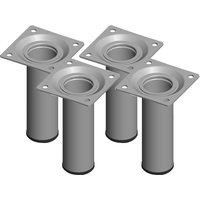 Möbelfuß 4er-Set BURGUND Ø30, Aluminium Möbelfuß 4er-Set BURGUND Ø30, Aluminium von Element System