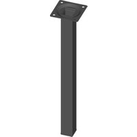 Möbelfuß schwarz RAL 9005 25x25mm H.300mm Platte Möbelfuß schwarz RAL 9005 25x25mm H.300mm Platte von Element System