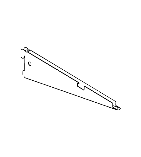 Home Regal System 19940830 Klammern für Regal in Draht – 42 cm. – Weiß Aluminium von MOBILA