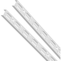 Wandschiene, zweireihig, Länge 1000 mm, Farbe Weiß, 2 Stück Wandschiene, zweireihig, Länge 1000 mm, Farbe Weiß, 2 Stück von Element System