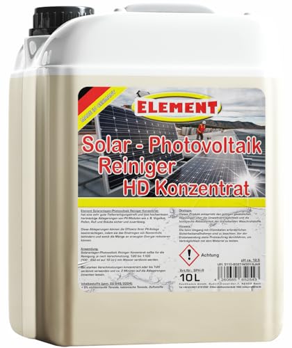 Element Solaranlagenreiniger | Solaranlagen Reiniger | Photovoltaik Reiniger | Solarreiniger | 10 Liter von Element