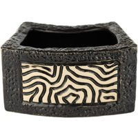 Schwarzer Übertopf Mit Mosaik-Design, Keramik Für Sukkulenten-Luftpflanze Und Kleines Laub Oder Als Stifthalter Tolles Weihnachtsgeschenk von ElementalBonsaiGardn