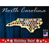 North Carolina Beer Cap Map - Bierdeckel-Halter Bierdeckel-Präsentation Geschenk Für Ihn Hochzeitsgeschenk Vatertag Einzigartiges Weihnachtsgeschenk von ElementalCraftworks
