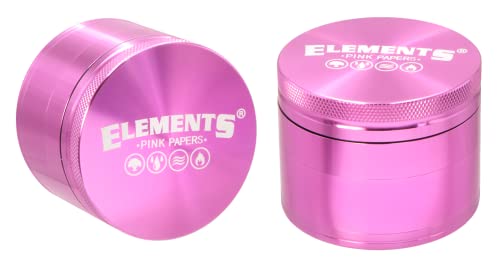ELEMENTS 20564 Grinder-Pink-61mm 4 Teilig, Aluminium von ELEMENTS