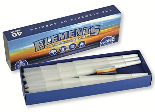 Elements 18432 Pre-Rolled Cones KS-40er, Papier von Elements