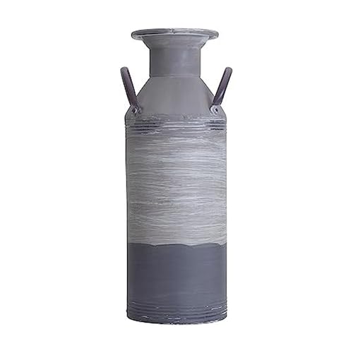 Elements Gray Wash Ombre Metallvase, zur Verwendung mit getrockneten oder künstlichen Blumen von Elements