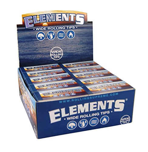 Elements breite Filter Tips Wide King Size Filtertips perforiert 5X Boxen (250 Booklets) von Elements