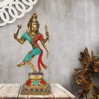 Messing Ardhanarishvara Ardhnarishwar Statue | Halb Shiva & Parvati von ElementsByAnupa