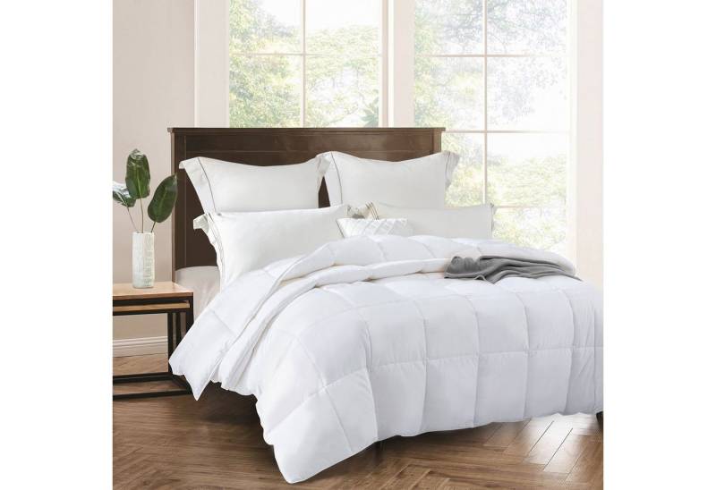 Elemuse Daunenbettdecke Warm Federbettdecke Bettdecke, Füllung: 70% Daunen und 30% Federn, 100% Baumwolle Bezug, Sommer, Winter, Ganzjahresdecke Elemuse Daunenbettdecke Warm Federbettdecke Bettdecke, Füllung: 70% Daunen und 30% Federn, 100% Baumwolle Bezug, Sommer, Winter, Ganzjahresdecke von Elemuse