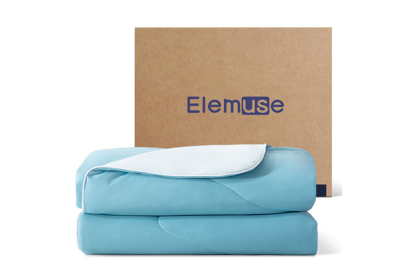 Elemuse Sommerbettdecke Kühldecke Sommerdecke, Selbstkühlende Atmungsaktive Extraleicht Decke, Füllung: 30% Lenzing Tencel und 70% Polyester (63% Polyester und 37% SORONA), Kühlfaser Wohndecke für Sommer, OEKO-TEX® von Elemuse