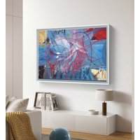 Großes Abstraktes Acrylbild Bunte Moderne Kunst | 70 X 100 cm Großes Abstraktes Acrylbild Bunte Moderne Kunst | 70 X 100 cm von ElenDenART