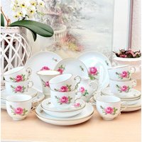 Alt Fürstenberg Porzellan - Rote Rose Teetassen, Verschiedene Teile Vintage Alt Fürstenberg Porzellan - Rote Rose Teetassen, Verschiedene Teile Vintage von ElenaArtVintage