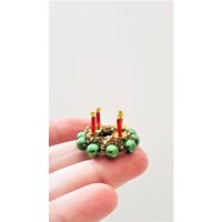 Miniatur Adventskranz 3 cm Perlenfigur Mini Puppenstube Weihnachtsdeko Miniatur Adventskranz 3 cm Perlenfigur Mini Puppenstube Weihnachtsdeko von ElenixShop