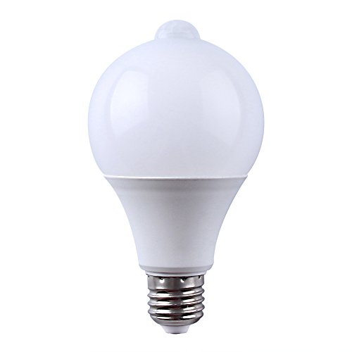 Eleoption E27 LED Infrarot PIR Bewegungsensor Lampe LED Licht Außenbeleuchtung integriert Bewegungsmelder und Dämmerungssensor (9W 810LM, Natur Weiß 4000K) von Eleoption