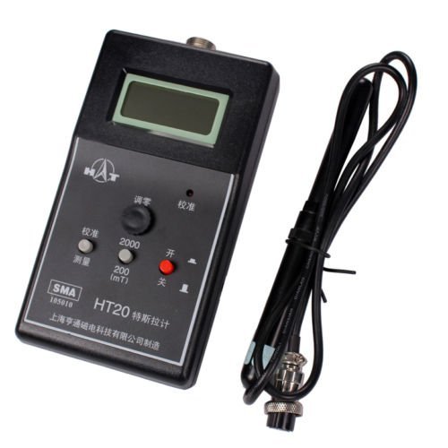Gaussmeter Handheld Tesla Meter Fluxmeter Oberfläche Magnetfeld Feldstärkemessgerät Prüfgerät HT20 Magnetfeldtester Strahlungsmesser von Eleoption