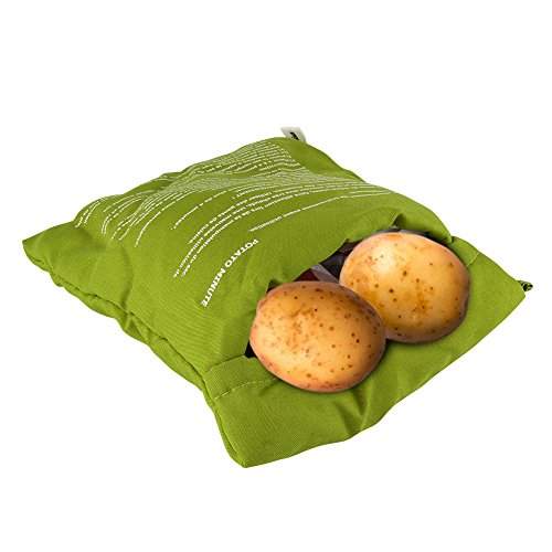 ele ELEOPTION Kartoffel Mikrowelle Beutel Mikrowellenherd Kochtasche Kartoffel Tortillas Maiskolben Express Backen Werkzeug (1 Stü. Grün) von ele ELEOPTION