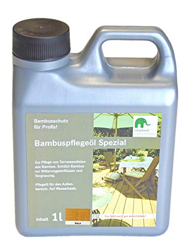 elephant Bambus-Pflegeöl"Spezial", für CoBAM-Terrassendielen, natur, 1,0 L von Elephant