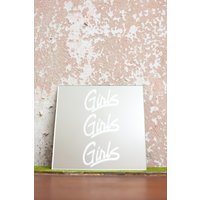 Geätzter Mädchen Spiegel 30 X cm Und 15 cm. Wohndeko, Wohngeschenke, Handgemachter Spiegel, Rock Home Deko, Wand Dekoration von ElephantEgg