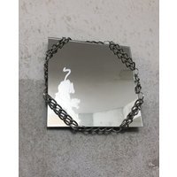 Geätzter Pantherspiegel 30 X cm Und 15 cm. Wohndekoration, Spiegelkunst, Einzigartige Grunge-Ästhetik, Ästhetik Der Neunziger von ElephantEgg