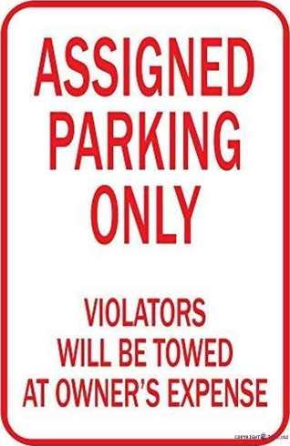 Blechschild mit Aufschrift "Restriction Caution" / Assigned Parking Only Violators Will Be Metallschild / Garage Parking Yard Aluminiumschild 20,3 x 30,5 cm Blechschild mit Aufschrift "Restriction Caution" / Assigned Parking Only Violators Will Be Metallschild / Garage Parking Yard Aluminiumschild 20,3 x 30,5 cm von Eletina