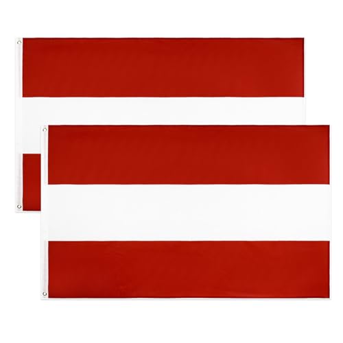 2 Stück Österreich Fahne 90 X 150 Cm, Österreich Flagge Mit Messing-Ösen, Österreich Fanartikel, Fahne Österreich, Österreich Flagge Groß Für WM Euro Olympische Nationaltag Party Bar Deko von ElevaPulse