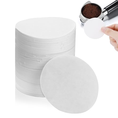 ElevateTech Coffee Filter Paper 54 mm for Portafilter, 500 Stück Rund Kaffee Papierfilter Mikrofilter für Kaffee Coffee Paper Filters, Weiß von ElevateTech