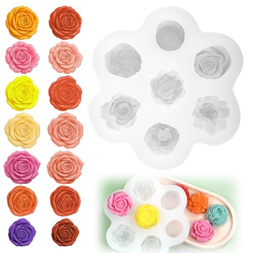 ElevateTech Silikonform Blumen Kerzen Formen Silikon Rosen Pfingstrosen Silikonform Kerzenherstellung Zubehör für Seifenherstellung handgefertigte Kuchendekoration Gießen Basteln Wohndeko Weiß ElevateTech Silikonform Blumen Kerzen Formen Silikon Rosen Pfingstrosen Silikonform Kerzenherstellung Zubehör für Seifenherstellung handgefertigte Kuchendekoration Gießen Basteln Wohndeko Weiß von ElevateTech