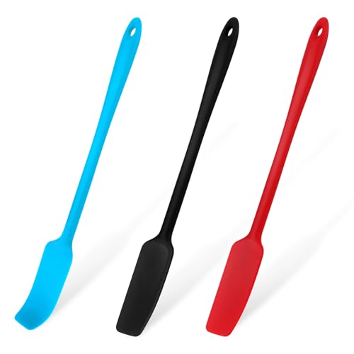 Elevatetech 3 Stück Silikon Spatel Set Teigschaber Silikon Set Kochgeschirr Multifunktionsspatel Sauerteiglöffel Küchenzubehör Pfannenwender Rühren Hitzebeständig Geeignet Zum Kochen Von Fisch Elevatetech 3 Stück Silikon Spatel Set Teigschaber Silikon Set Kochgeschirr Multifunktionsspatel Sauerteiglöffel Küchenzubehör Pfannenwender Rühren Hitzebeständig Geeignet Zum Kochen Von Fisch von ElevateTech