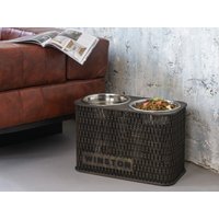 Erhöhte Hundenäpfe, Doppelhundefutterspender, Hundefutternapfständer, Großes Erhöhtes Hundefutter, Hölzerner Hundenapfständer, Hundegeschirr von ElevatedDogBowls