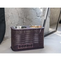 Erhöhter Hundenapfständer, Doppelter Erhöhter Schüsselständer, Hundefutternapf, Hundeschalen, Gewichtete Großes Hundefutter, 57, 5 Oz/7, 2 Tassen von ElevatedDogBowls