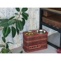 Hundenapf Ständer 135 G /7, 2 Tassen Metallschalen Versandfertig von ElevatedDogBowls