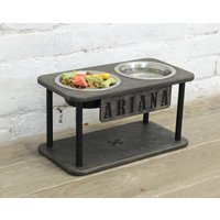 Kleine Hundeschalen, Erhöhte Doppel-Hundeschale, Hundefütterungsschalen, Hundeschalenständer Aus Holz, Hundeschalenständer, 25, 4Oz/3, 2 von ElevatedDogBowls