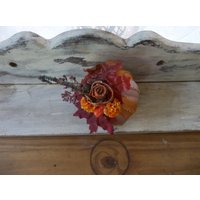 stoff Blume Band Kürbis Ornament/Thanksgiving Ornament/Handmade Herbst Kürbis/Herbst Herzstück Kürbis/Danksagung Tischdekor von Elezuomixmedia