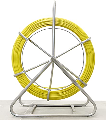 Elfcam® – 100 Meter Länge Fischband Fiberglas Kabel Rad, Edelstahl Fischband Fiberglas Rohr Rodder, Durchmesser: 6 mm von Elfcam