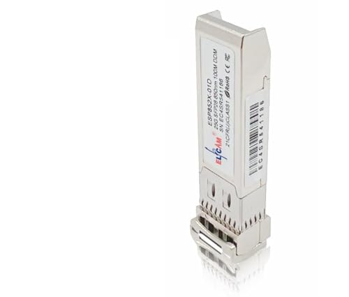 Elfcam® - 25G SFP28 SR 850nm Transceiver Modul kompatibel mit NVIDIA Mellanox und Intel E810, 25GBASE-SR 850nm 100m DOM LC Duplex MMF, 2 Stück von Elfcam
