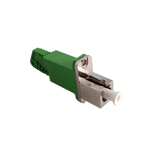 Elfcam® - Glasfaser-Adapter Singlemode Simplex E2000/APC Female/Buchse auf LC/APC Female/Buchse, 1 Stück von Elfcam
