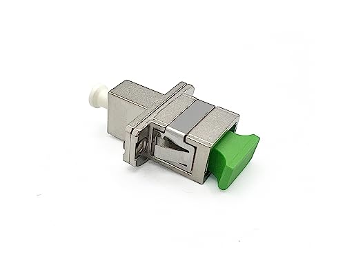 Elfcam® - Glasfaser-Adapter Singlemode Simplex LC/APC Female/Buchse auf SC/APC Female/Buchse, 1 Stück von Elfcam