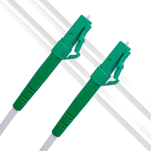 Glasfaser-Kabel – 3 Meter OS2 Weiß LC/APC auf LC/APC Stecker, LWL Kabel Simplex 9/125 Patchkabel LSZH – FTTH Lichtwellenleiter, 3m Glasfaser-Kabel – 3 Meter OS2 Weiß LC/APC auf LC/APC Stecker, LWL Kabel Simplex 9/125 Patchkabel LSZH – FTTH Lichtwellenleiter, 3m von Elfcam