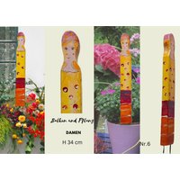 Balkon Damen# Gartendamen# Blumentopf Damen # Gartenstecker von Elfenkunst