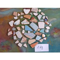 Scherben #tonscherben# Geglättete Tonscherben# Bruchfliesen von Elfenkunst