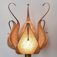 Paper Flower Lampshade in Brown | For Ceiling, Table Or Floor Lamps Unique Handmade Decor von Elfenschein