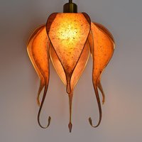 Paper Flower Lampshade in Orange | For Ceiling, Table Or Floor Lamps Unique Handmade Decor von Elfenschein