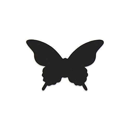 Elfenstall 3D Papier Schmetterling Aufkleber Wandsticker Wandtattoo Wanddeko für Wohnung, Raumdekoration, Hochzeit oder Party als Dekoration in der Farbe Schwarz von Elfenstall