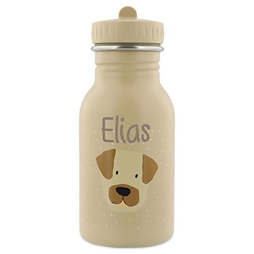 Personalisierte Trinkflasche aus Edelstahl von Trixie Baby Gravur des Namens (350 ml, Hund) von Elfenstall