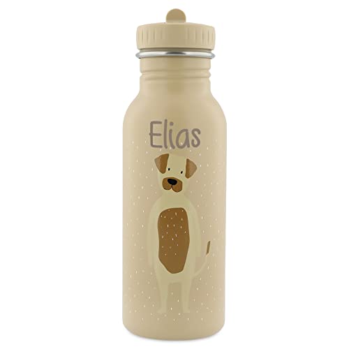 Personalisierte Trinkflasche aus Edelstahl von Trixie Baby Gravur des Namens (500 ml, Hund) von Elfenstall