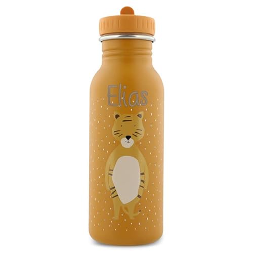 Trixie Trinkflasche aus Edelstahl Mr Tiger Orange 500ml personalisiert von Elfenstall