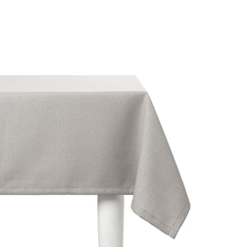 Elfida Deluxe Tischdecke abwaschbar - Schmutzabweisendes Tischtuch in Gastro-Qualität - Reißfeste und Formstabile Tischdecken aus hochwertigem Polyester - Premium Tischdecke (Grau, 110 x 160 cm) von Elfida