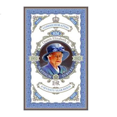 Platinum Jubiläum Geschirrtuch Gedenk-Erinnerungsstücke Queen Elizabeth Souvenirs Geschenk (von LILAJ) von Elgate Products