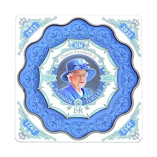 Elgate Kühlschrankmagnet, Motiv: Queen Elizabeth Platinum Jubilee (von LILAJ), Mehrfarbig, Einheitsgröße, 75480-000 von Elgate