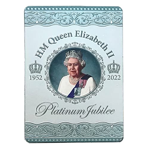 Elgate Kühlschrankmagnet, Motiv: Queen Elizabeth Platinum Jubilee 75479-000 mit Folienprägung, Mehrfarbig, 8x6cm von Elgate